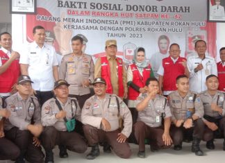 Peringati HUT Security, PMI dan Polres Gelar Donor Darah
