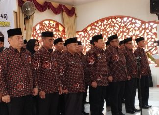 Bupati Sukiman Resmi Dilantik Sebagai Ketum DHC 45 Rohul