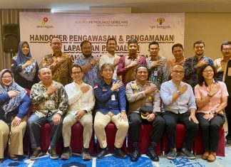 PT SPR Langgak Serahkan Pengawasan dan Pengamanan Lapangan Pendalian WK West Kampar