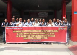 Menuju WBK/WBBM, Lapas Pasir Pengaraian Studi Tiru ke Rutan Perempuan, Medan