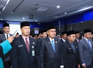 99 Pejabat Fungsional Madya dan Muda Dilantik dan diambil Sumpah Jabatan