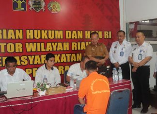 Disdukcapil Rohul Rekam KTP Elektronik WBP Lapas Pasir Pengaraian