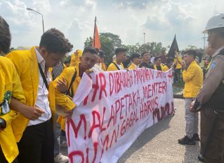 Mahasiswa Unilak Gelar Aksi Jilid II, Sebut Menteri BUMN, Erick Thohir Gagal Hingga Harus Mundur