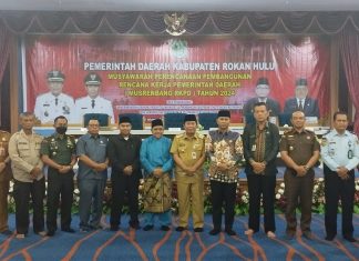Bupati Sukiman Buka Musrenbang RKPD Tahun 2024, Jabarkan Pencapaian Pemkab Rohul 3 Tahun Terakhir