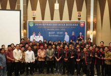 Sekda Rohul Hadiri Pelantikan Pengurus Himarohu 2023-2025