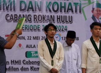 Hadiri Pelantikan Pengurus HMI, Ini Pesan Bupati Rohul
