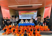 19 Tersangka TP Narkoba Berhasil Diamankan Polres Rohul
