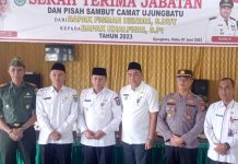 Wabup Rohul Saksikan Sertijab Camat Ujungbatu