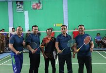 Wabup Rohul Buka Open Turnamen Bulutangkis Kajari Rohul Cup 1