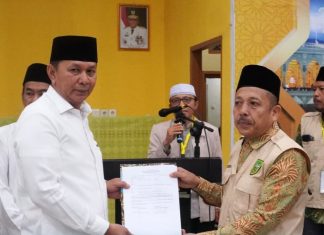 Wabup Indra Gunawan Sambut Jemaah Haji Rohul