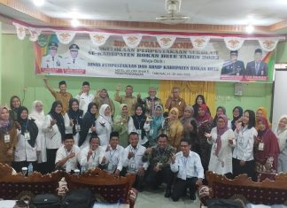 Tingkatkan SDM, Dispussip Rohul Gelar Bimtek Pengelolaan Perpustakaan Sekolah