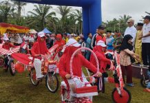Peringati HUT RI Ke-78 Tahun, Meriahnya Car Free Day di Kecamatan Kepenuhan