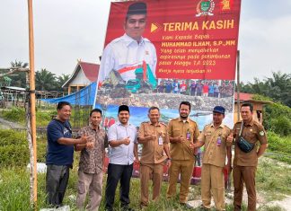 Melalui Dana Aspirasi Dewan, Muhammad Ilham Benahi Dua Pasar di Kepenuhan