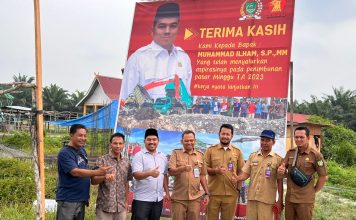 Melalui Dana Aspirasi Dewan, Muhammad Ilham Benahi Dua Pasar di Kepenuhan