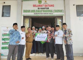 Upika Kecamatan Kepenuhan Donasi Untuk Palestina