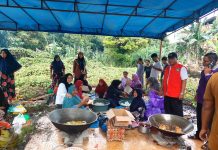 Gerak Cepat, PMI Rohul Dirikan Posko Logistik dan Dapur Umum Bagi Korban Banjir