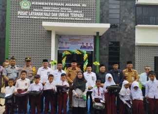 Puncak Peringatan HAB Ke-78, Wabup Rohul Resmikan PLHUT dan Miniatur Ka’bah