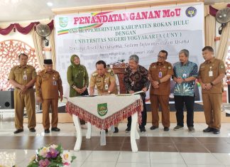 Pemkab Rohul Tekan MoU Dengan UNY, Harap SDM Semakin Berkualitas