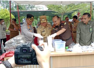 Musnahkan Barang Bukti, Sukiman : Pemkab Komitmen Berantas Narkoba