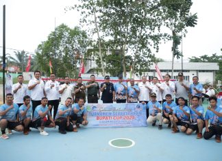 Diskominfo Rohul Gelar Turnamen Sepak Takraw