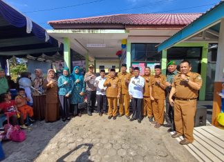 Asisten II Setda Rohul Tinjau Pencanangan PIN Polio, Cegah KLB