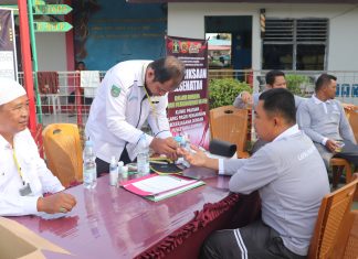 Peringati Hari Pengayoman Ke-79, Petugas dan WBP di Rohul Cek Kesehatan