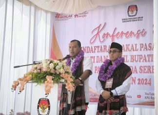 Kelmi-Asparaini Bacalon Pendaftar Pertama Pilkada Rohul