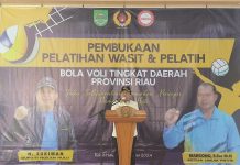 Buka Pelatihan Wasit dan Pelatih Tingkat Provinsi Riau, Sukiman : Wasit Harus Jujur