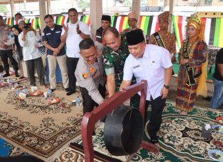Kampung Bebas Narkoba di Desa Rambah Hilir Diresmikan