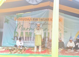 Sambut Ramadhan, Masyarakat RW Pasar Kamis Kota Tengah Gelar Tabligh Akbar
