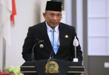 Bupati Rohul, Anton ST MM Sampaikan Pidato Pertama