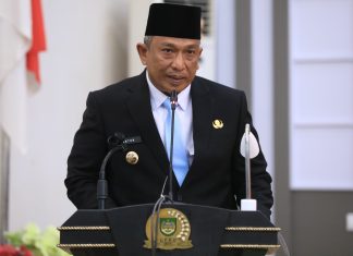Bupati Rohul, Anton ST MM Sampaikan Pidato Pertama