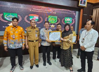 Membanggakan, Disdikpora Rohul Terima Penghargaan dari BPMP
