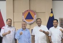 Banjir Akibatkan Kerusakan Infrastruktur, Bupati Rohul Lakukan Koordinasi dengan BNPB