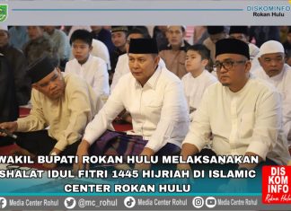 Shalat Idul Fitri, Berikut Pesan Wabup Rohul