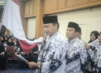 PGRI Rohul Dikukuhkan, Berikut Pesan Wabup