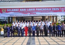 Pemkab Rohul Peringati Hari Lahir Pancasila dengan Upacara Bersama