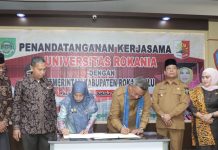 Upaya Tingkatkan SDM, Pemkab Rohul Tekan MoU dengan Universitas Rokania