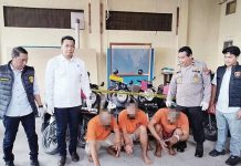 Tiga Pria Pelaku Curanmor Diringkus Usai Beraksi di 10 TKP