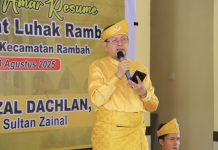 Kerapatan Adat Luhak Rambah Desak Penabalan Tengku Afrizal Dachlan Jadi Raja Luhak Rambah