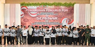 Pengukuhan Pengurus PGRI Bengkalis 2025–2030, Bupati Dorong Transformasi Pendidikan dan Kesejahteraan Guru