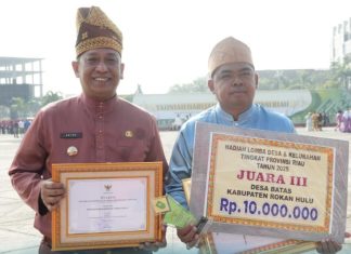 Rohul Raih Peringkat III Perencanaan dan Pencapaian Daerah