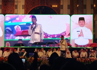Kemeriahan Tabligh Akbar Peringatan Hari Jadi Rokan Hulu ke-26
