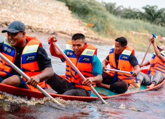 Dukung Kegiatan Pacu Sampan di Desa Balai Pungut, PHR Hadir Ditengah Masyarakat