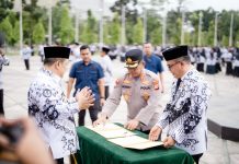 PGRI Provinsi Riau dan Kapolda Riau Tandatangani MoU untuk Perlindungan dan Pengamanan Profesi Guru