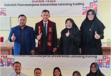 Pasangan Suami Istri Guru di Siak Kompak Selesaikan Studi Magister Pedagogi Unilak Bersama