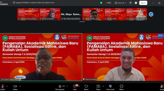 Sambut PAMABA, 260 Mahasiswa Baru Pascasarjana Unilak Bedah Stabilitas Ekonomi dan Politik Bersama Bank Indonesia