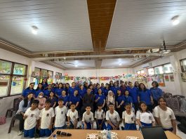 Bangun Budaya Peduli Lingkungan, Tim Pascasarjana Unilak Latih Guru dan Siswa SD Santa Maria Olah Sampah Jadi Pupuk Organik