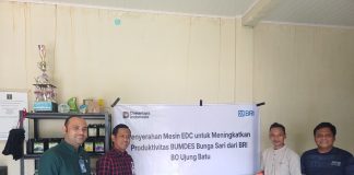 BUMDes Bunga Sari Apresiasi BRI BO Ujung Batu atas Bantuan Mesin EDC untuk Tingkatkan Layanan Transaksi