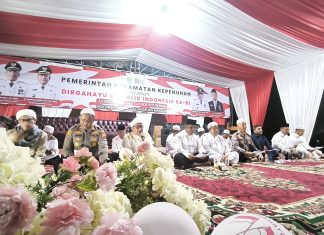 Sambut HUT RI ke-81, Ribuan Masyarakat Kepenuhan Ikuti Malam Istighosah